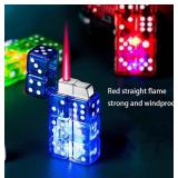 GAVIK Dice Shape Windproof Torch Lighter in Green - Brand New