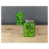 GAVIK Dice Shape Windproof Torch Lighter in Green - Brand New