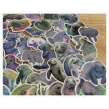 50 Manatee Stickers - Brand New