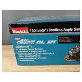 Makita XGT 40V Max 6" Cordless Angle Grinder GAG07Z $279 Retail - Brand New