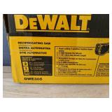 DeWalt 12 Amp Reciprocating Saw, DWE305 - Brand New