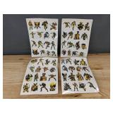 8 Sheets Wolverine Temporary Tattoos, Assorted Designs - Brand New
