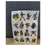 8 Sheets Wolverine Temporary Tattoos, Assorted Designs - Brand New