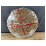 Set of 10 Natural Jute Round Woven Placemats, 12" & 15" - Brand New