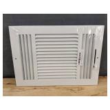 HBW 12x8 3-Way Stamped Steel Ceiling/Wall Vent Cover - Brand New