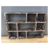 Rustic Wood Shelf Display Box 16.5" x 11.75" - Brand New