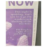 Speak Now Song Lyrics 12" x 16" Canvas Print, Purple Butterflies - Brand New