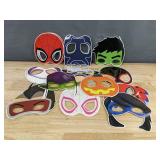 Set of 12 Lightweight Hero & Halloween Masks, Masquerade Party Cosplay - Brand New