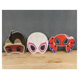 Set of 12 Lightweight Hero & Halloween Masks, Masquerade Party Cosplay - Brand New