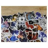 50 Wolf Stickers- Brand New
