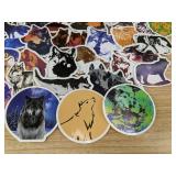 50 Wolf Stickers- Brand New
