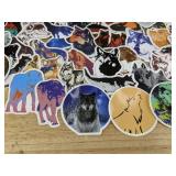 50 Wolf Stickers- Brand New