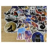 50 Wolf Stickers- Brand New
