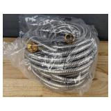 Rosy Earth Stainless Steel Garden Hose with Nozzle - Brand New