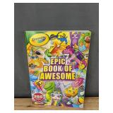 Crayola Epic Book of Awesome Coloring Book and Sight Word Swat Game Bundle - Brand New