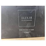 Elixir Glassware Stemless Wine Glasses Set of 4 - Brand New