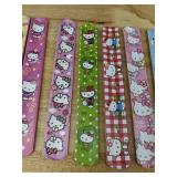 Hello Kitty Birthday Party Supplies Lot - Treat Bags, Stamps, Snap Bands, Stickers - Brand New