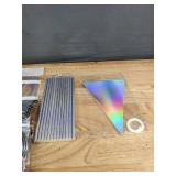 Silver Party Supply Kit for 25 - Tablecloths, Plates, Cups, Utensils, Banner - Brand New