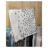 Silver Party Supply Kit for 25 - Tablecloths, Plates, Cups, Utensils, Banner - Brand New