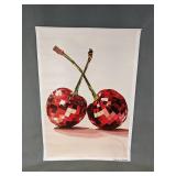 Cherry Disco Ball Canvas Print, 12x18 - Brand New