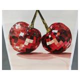 Cherry Disco Ball Canvas Print, 12x18 - Brand New