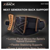 Copper Fit X-Back Support Belt, L/XL, Black $60 Retail - Brand New
