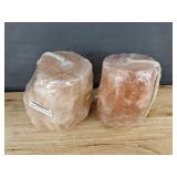 2 Himalayan Salt Licks on Ropes for Livestock, 8 lbs Each - Brand New