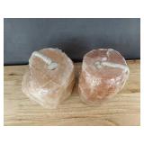2 Himalayan Salt Licks on Ropes for Livestock, 8 lbs Each - Brand New