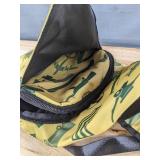 Niu Kom Crossbody Backpack, Yellow with Military Pattern -Brand New