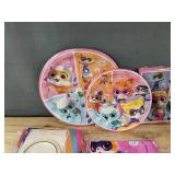 Super Kitties Birthday Party Supply Set - Plates, Napkins, Utensils & Decor - Brand New