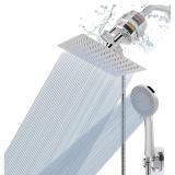 NearMoon Filtered Shower Head Combo With Handheld, Chrome - Brand New