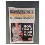 Canvas Print: The Downtown Post, "Mom, I Am a Rich Man" 15.5" x 23.25" - Brand New