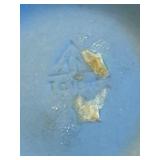 Vintage Blue Jasperware Style Vase with Cameo Relief