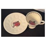 Set of 7 Vintage Wedgwood Wellesley Bullfinch Cups and Saucers