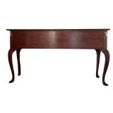 Vintage Gabberts Pine Console Table with Queen Anne Legs, 1992