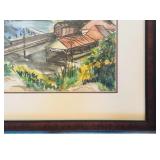 Framed Original Watercolor Artwork
