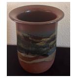 Douglas Cole Signed Stoneware Pottery Vase