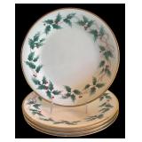 Large Christmas Dinnerware Lot with Plates, Cookie Jar, Tray, and Accessories