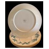 Large Christmas Dinnerware Lot with Plates, Cookie Jar, Tray, and Accessories