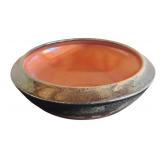 Handcrafted Eric Stohl Stoneware Porcelain Terra-Cotta Dish