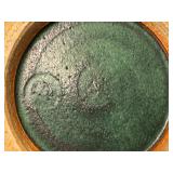 Set of 3 Artisan Pottery Bowls Green and Brown Tones