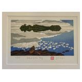 Framed Jim Meyer Signed Woodblock Print 