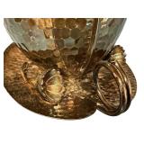 Antique Meriden Quadruple Plate Nut Bowl with Squirrel and Floral Motif