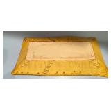 Artisan Pottery Collection with 3 Vessels and Patterned Tray