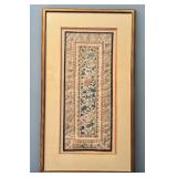 Antique Framed Chinese Embroidery 20" x 35"