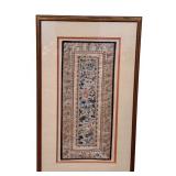 Antique Framed Chinese Embroidery 20" x 35"