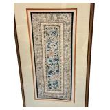 Antique Framed Chinese Embroidery 20" x 35"