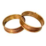 Set of 2 Antique Sterling Silver Napkin Rings