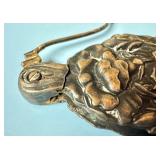 Antique Ornate Sterling-Style Eyeglass Holder with Floral Design