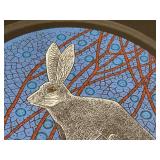 Framed Artwork by Abigail Anderson Featuring Hare Motif